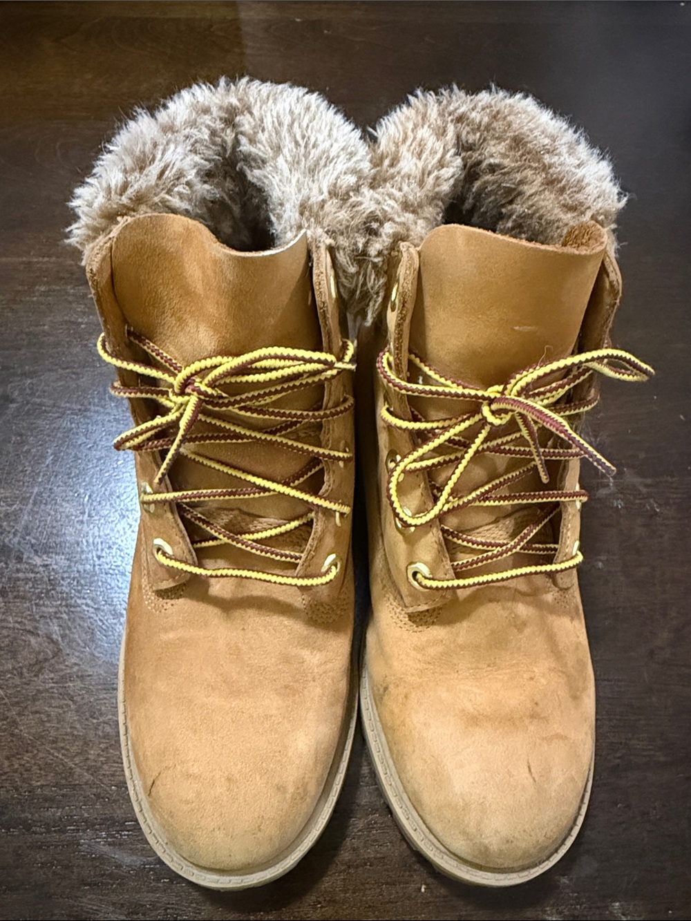 Timberland Brown Fur-Lined Kids Boots